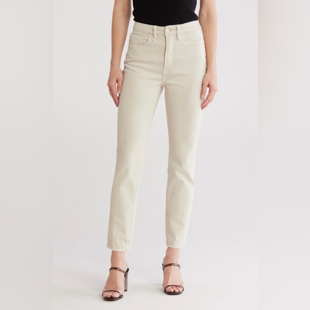 Good American Good Classic Slim Straight High-Rise Jeans